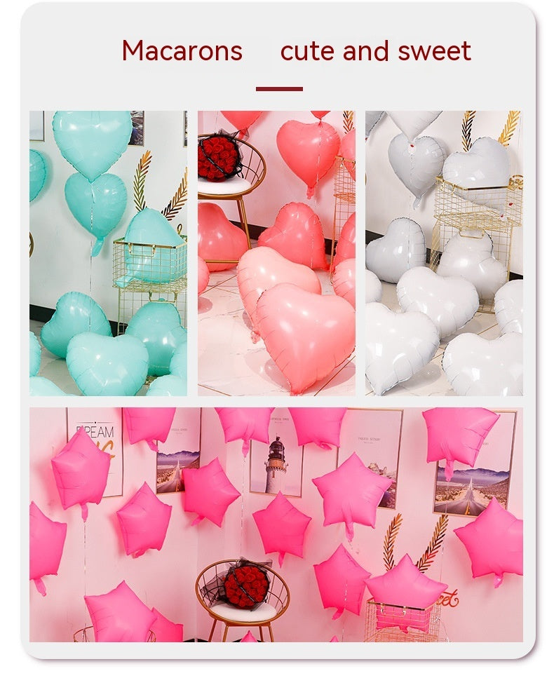 Heart-shaped Aluminum Balloon 520 Wedding Room Decoration Birthday Party