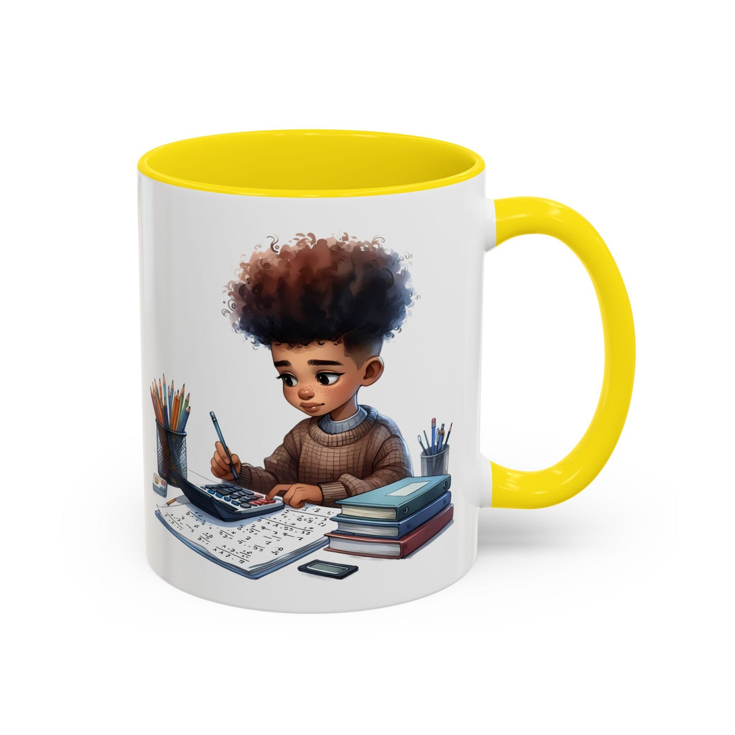 Charming Study Buddy Coffee Mug, Cute Gift for Students, Writers, Back to School, Personalized Teacher Gift, Unique Desk Decor