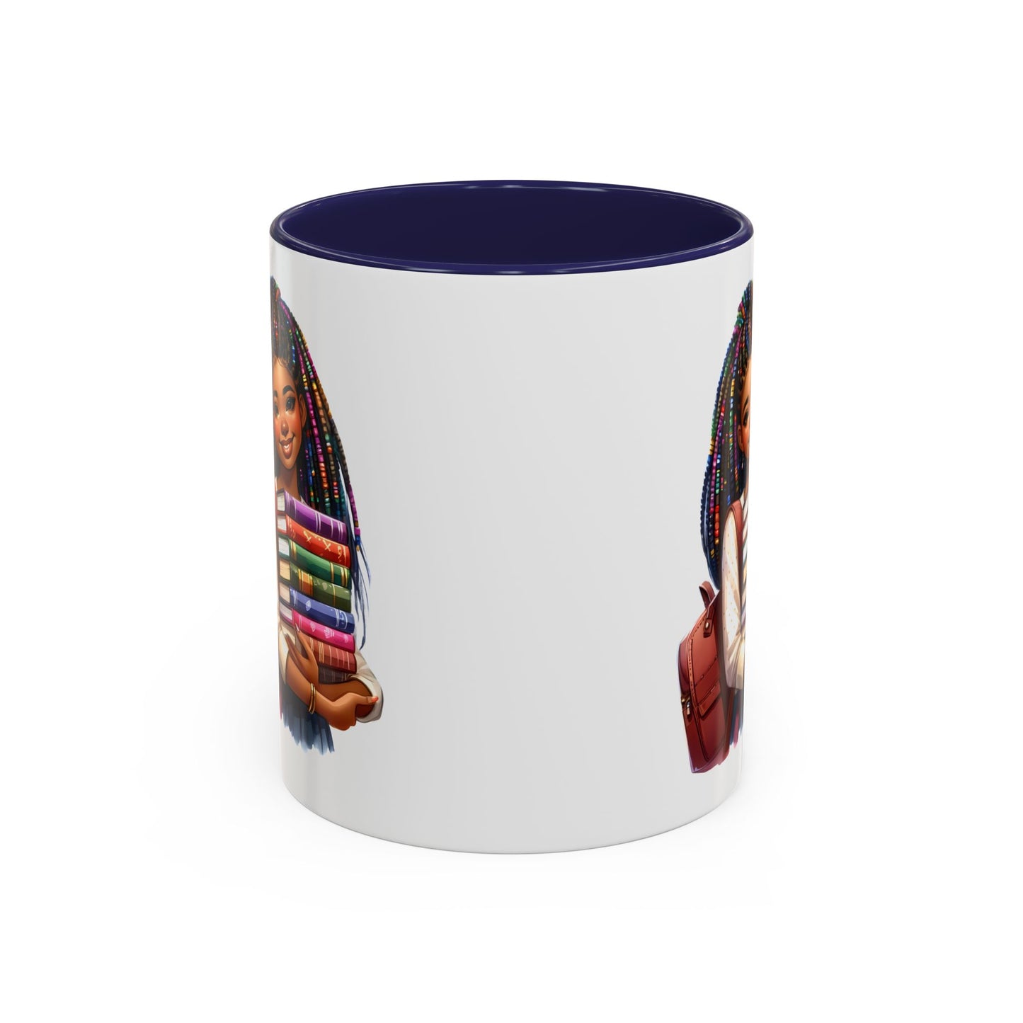 Empowering Accent Coffee Mug - Motivational Gift for Students, Back to School, Afrocentric Mug, Inspirational Drinkware, Colorful Coffee Cup