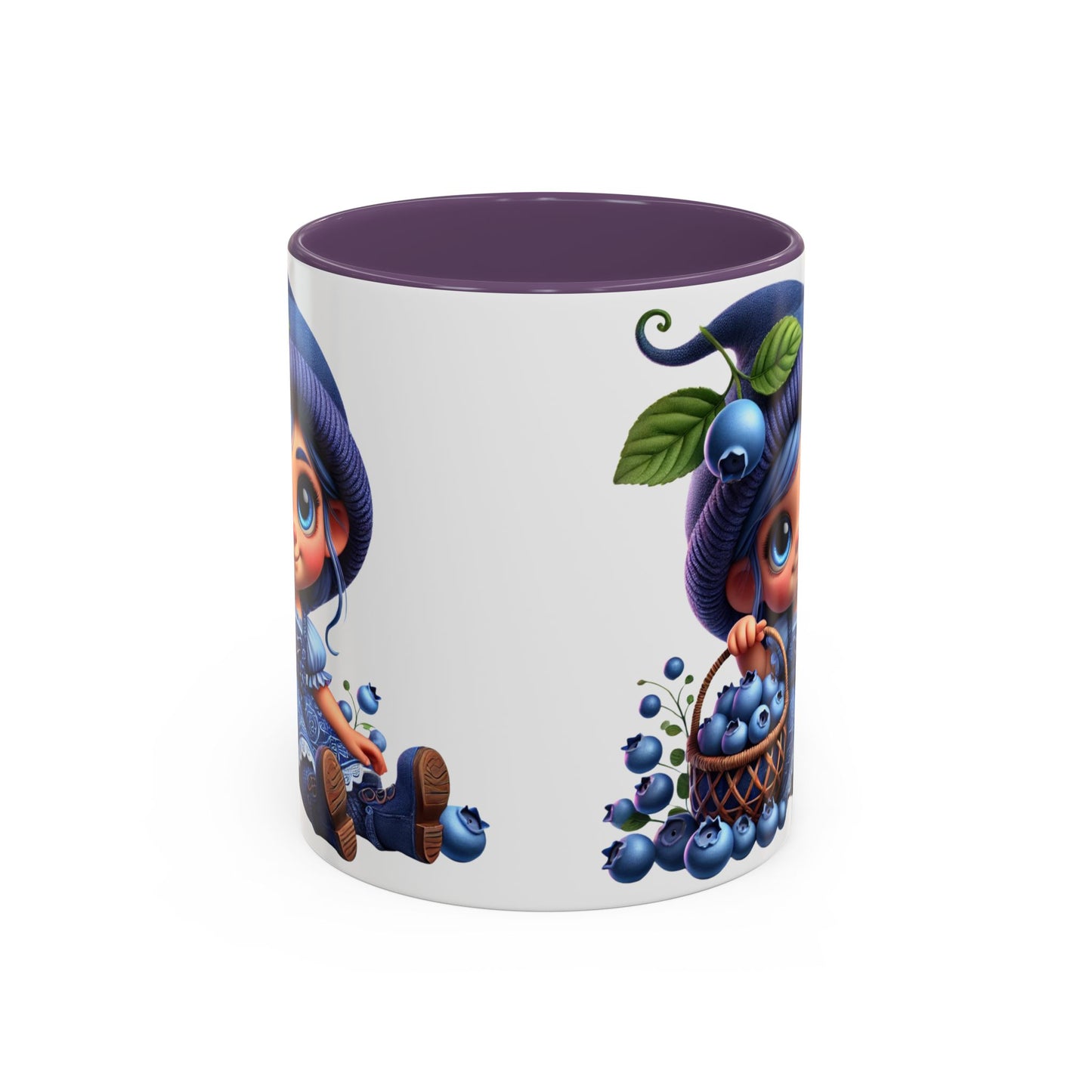Cute Blueberry Girl Coffee Mug - 11oz & 15oz