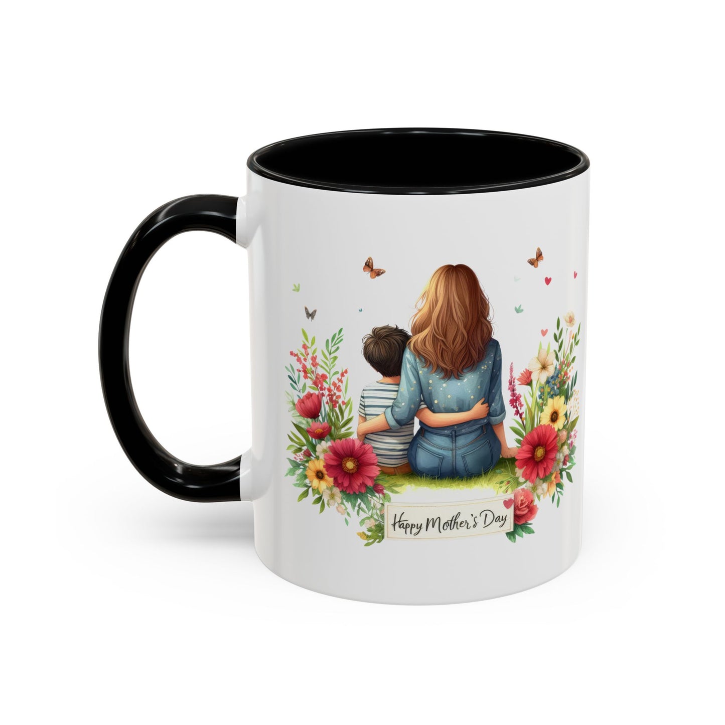 Floral Mother’s Day Coffee Mug, Gift for Moms, Tea Cup for Garden Lovers, Cute Mug for Mother's Day, Inspirational Beverage Mug
