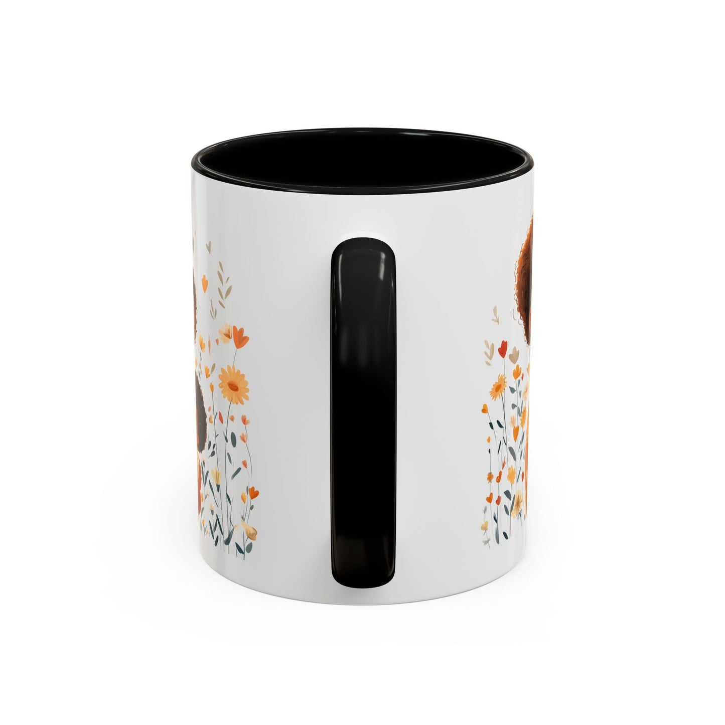 Warmth & Love Mug, Floral Mother & Child Coffee Cup, Gift for Mom, Cozy Drinkware, Baby Shower Mug, Family Bonding