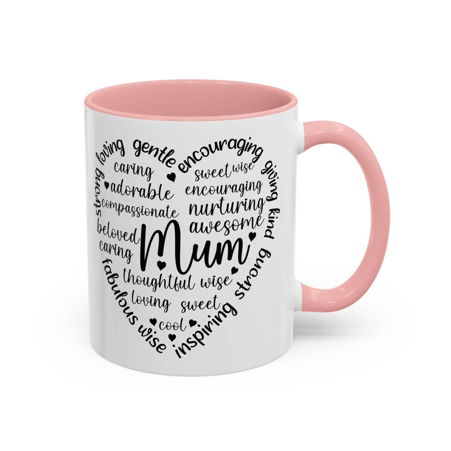 Inspirational Mum Coffee Mug - Perfect Gift for Mother’s Day, Birthdays, or Just Because, Unique Black Accent Mug