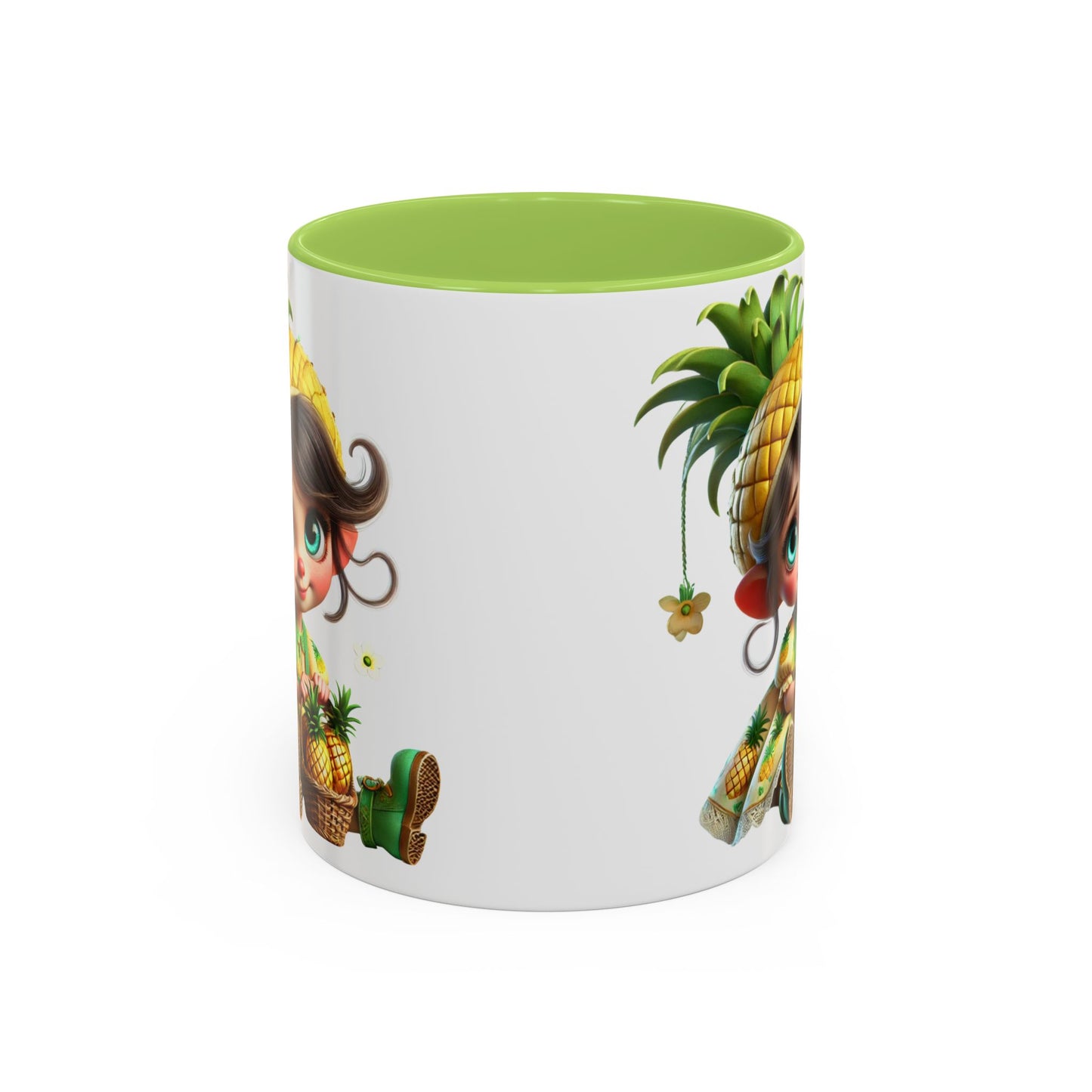 Pineapple-themed Accent Coffee Mug - Tropical Fun for Every Sip