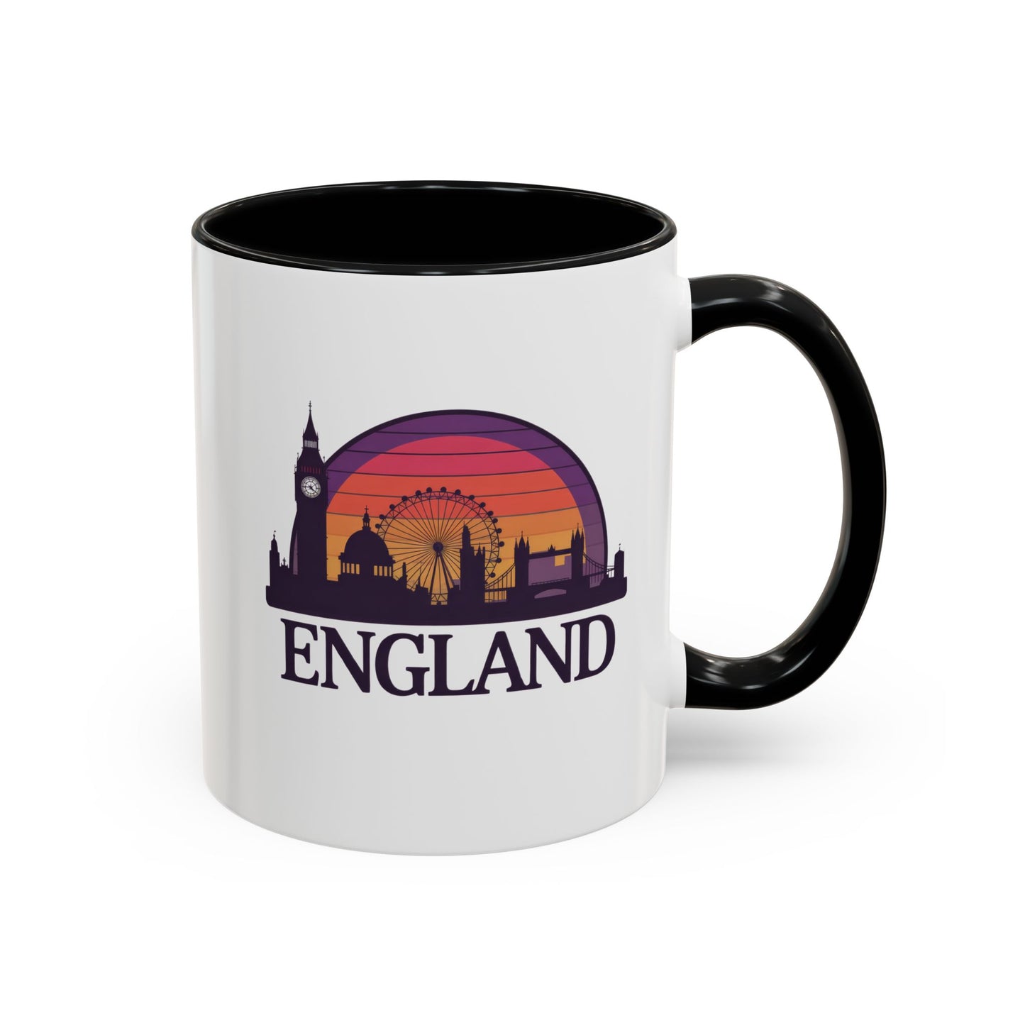 London Skyline Accent Coffee Mug - Unique Gift for Tea Lovers, Home Decor, Travel Souvenir, English Culture Enthusiasts, 11oz, 15oz