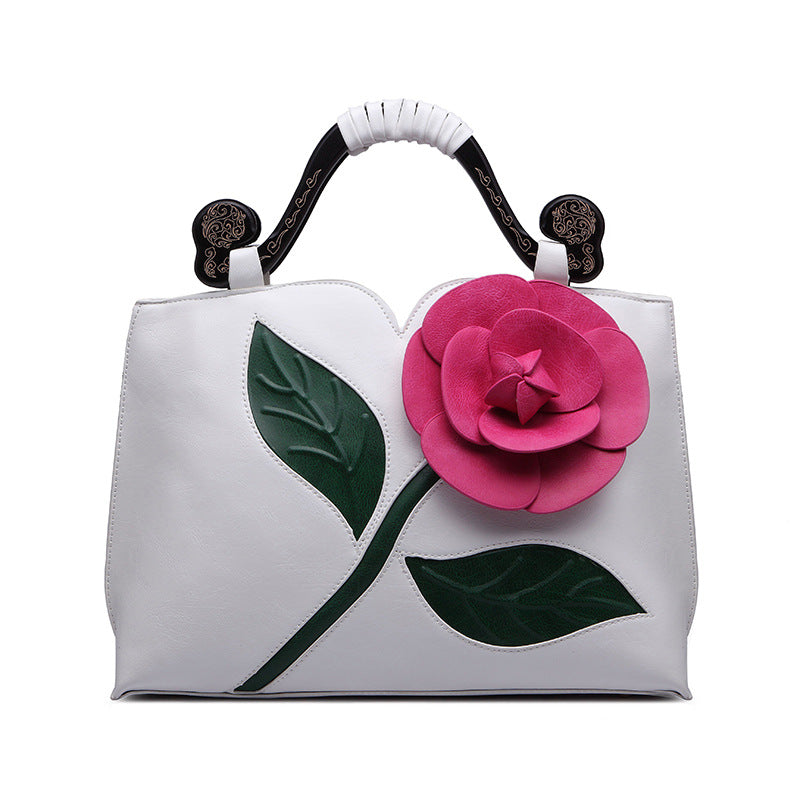 Crossbody Shaped Handbag Temperament Flower Bag