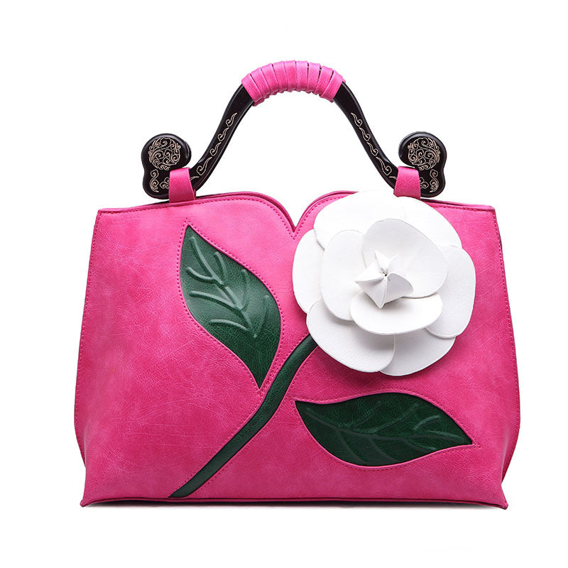 Crossbody Shaped Handbag Temperament Flower Bag