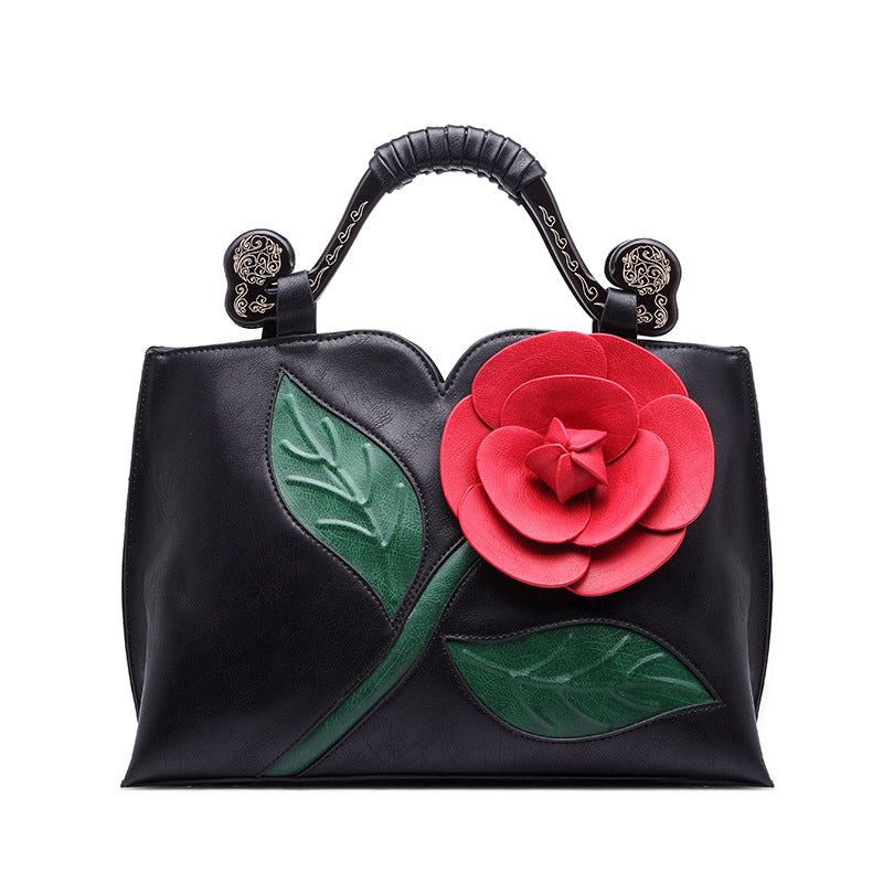 Crossbody Shaped Handbag Temperament Flower Bag