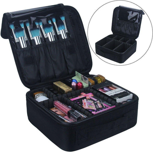 Travel Adjustable Makeup Train Case