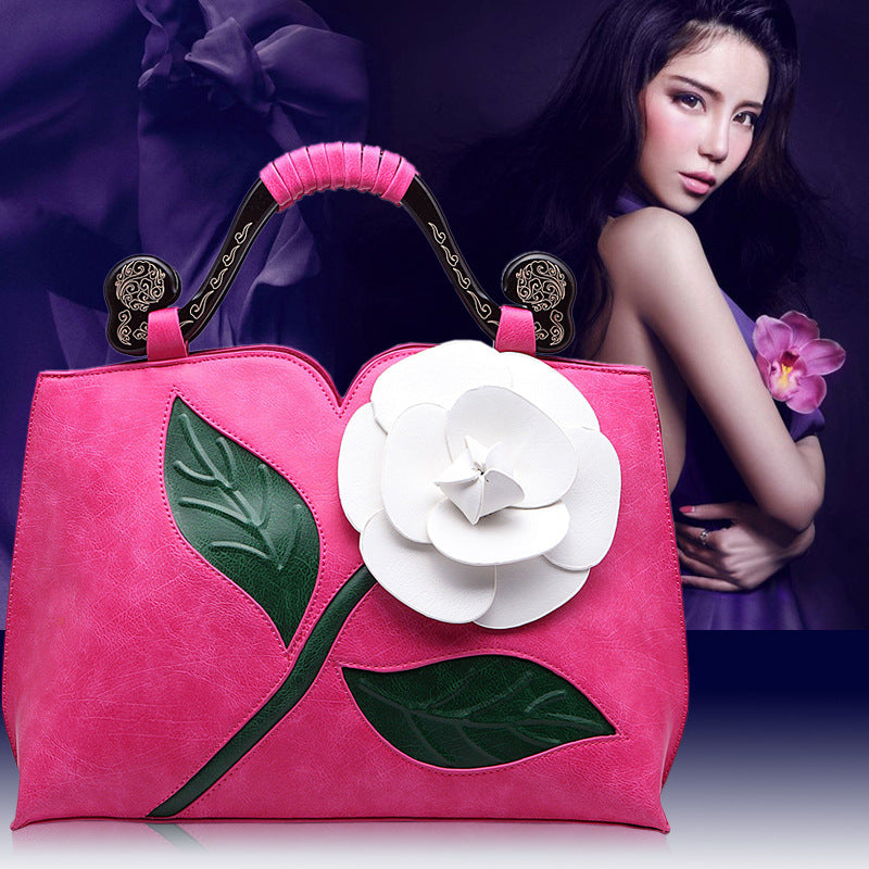 Crossbody Shaped Handbag Temperament Flower Bag