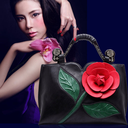 Crossbody Shaped Handbag Temperament Flower Bag