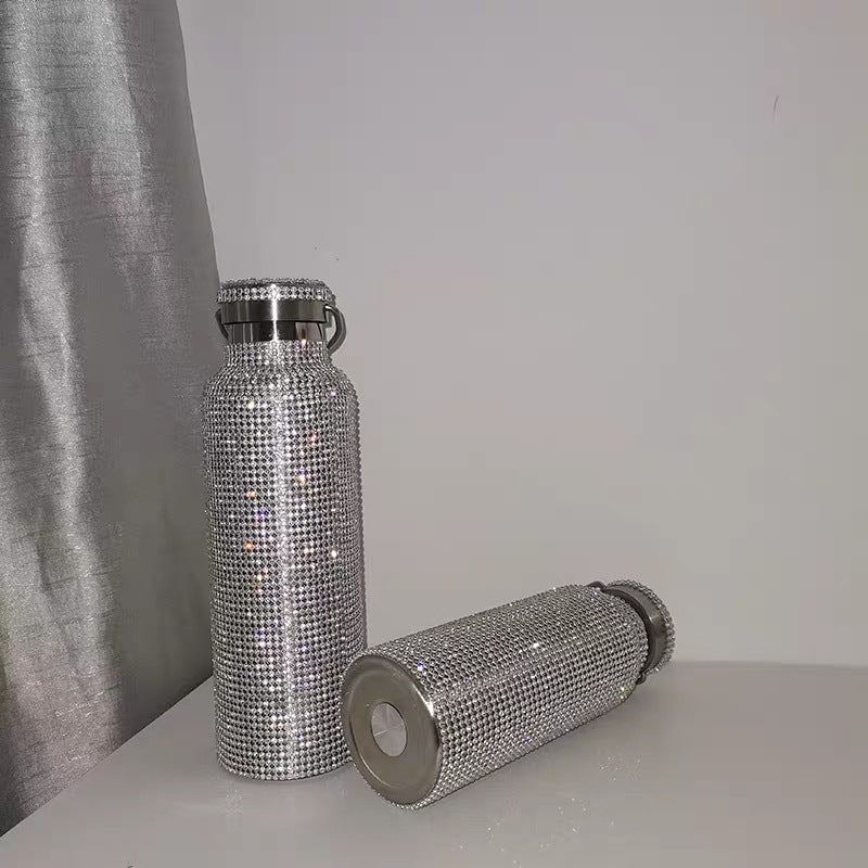 Winter Water Bottle Thermos 304 Stainless Steel High-Value Cute Diamond