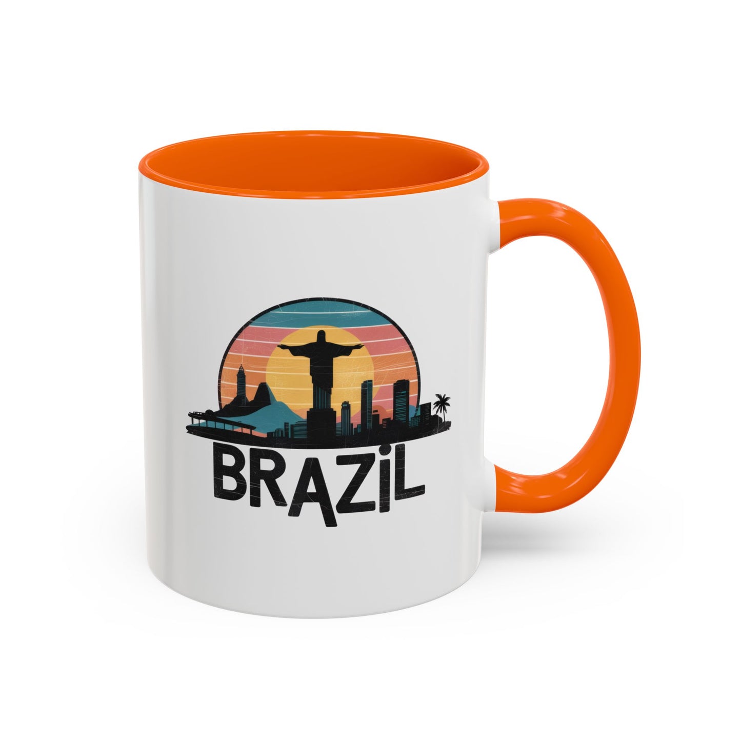 Brazilian Vibe Coffee Mug, Accent Mug for Travel Lovers, Gift for Brazil Enthusiasts, Souvenir Coffee Cup, Beach Theme Mug
