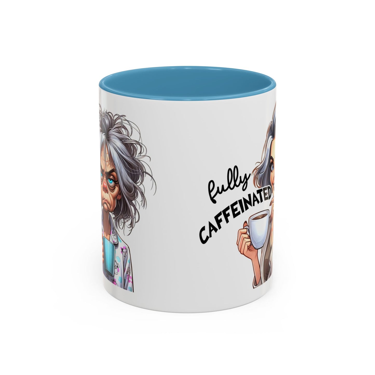 Fully Caffeinated Accent Mug - Fun Coffee Cup for Coffee Lovers, Unique Gift for Tea Drinkers, Funny Kitchen Decor, Motivational Mug, [...]