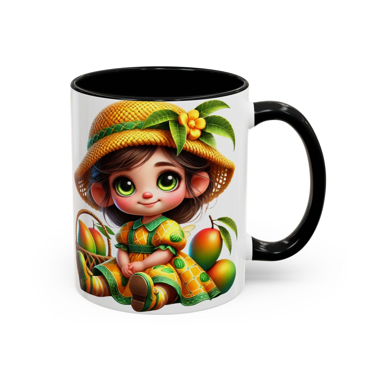 Whimsical Fruit-Themed Accent Coffee Mug - 11 & 15oz