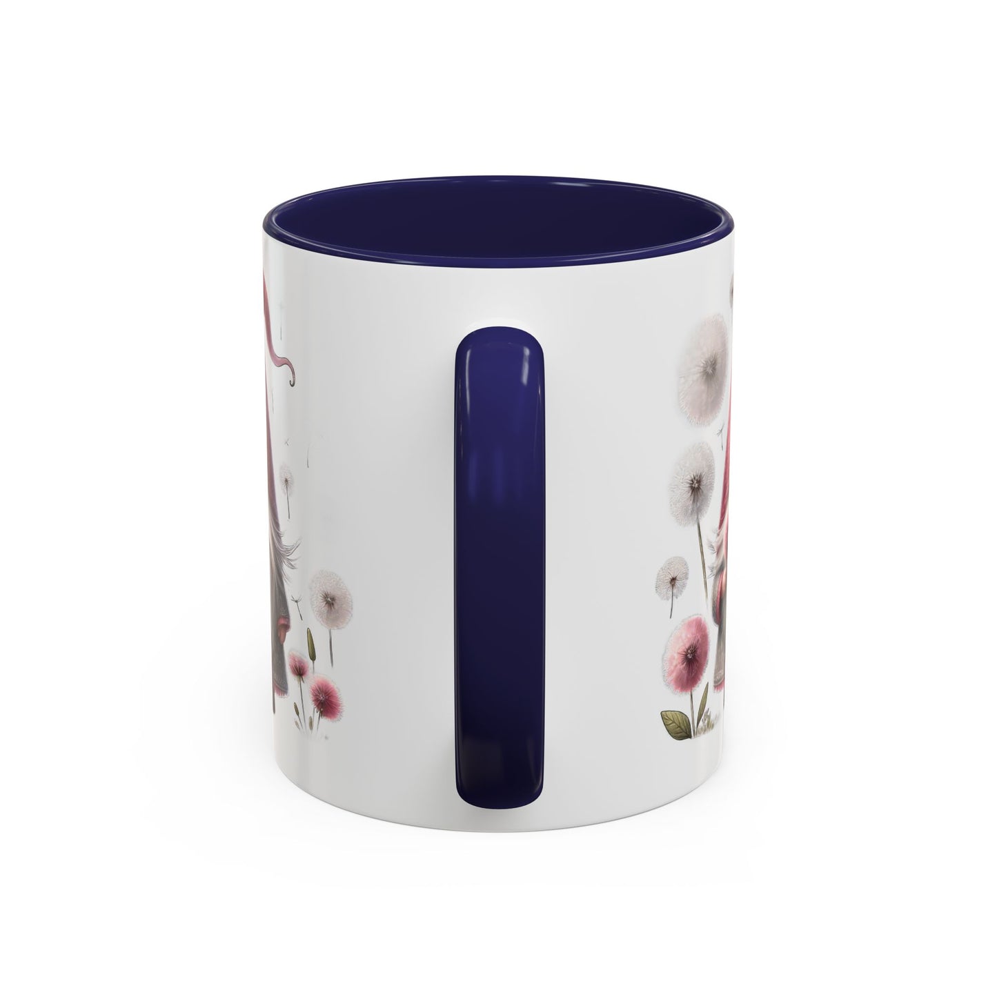 Whimsical Gnome Coffee Mug, Cute Coffee Cups for Home, Unique Gift for Gnome Lovers, Floral Gnome Mug for Birthdays, Spring Décor