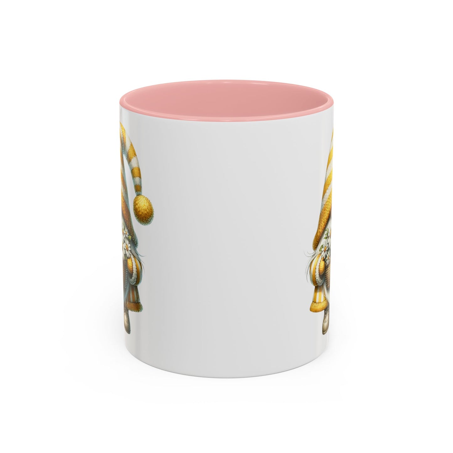 Cheerful Gnome Accent Mug - Perfect for Coffee Lovers, Housewarming Gifts, Spring Decor, Unique Mug Gift, Merry Moments