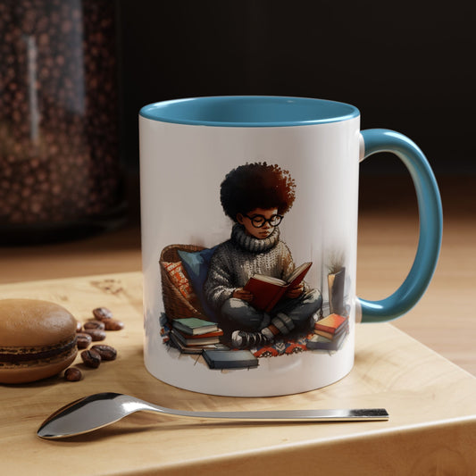 Cozy Reading Mug: Perfect Gift for Book Lovers, Cute Coffee Cup, Unique Home Decor, Ideal for Cozy Mornings, Fun Birthday Present