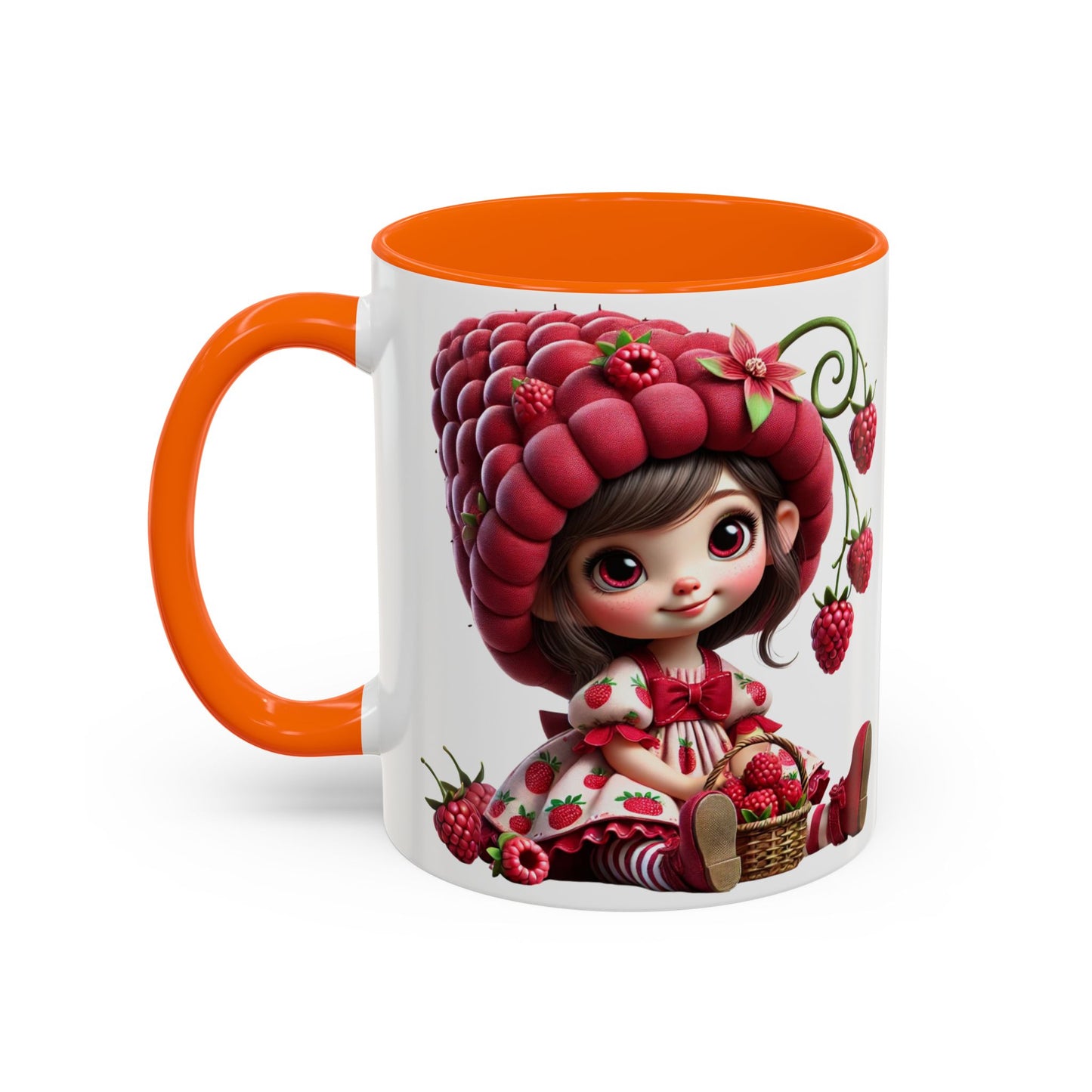 Whimsical Berry Girl Coffee Mug - Perfect for Berry Lovers!