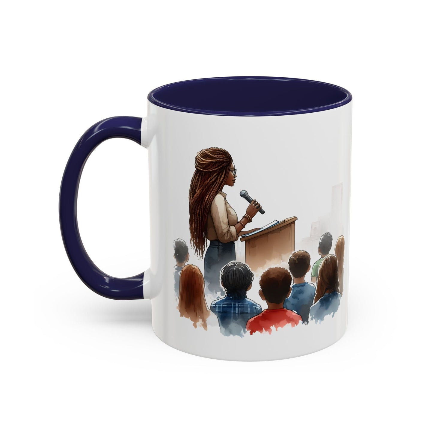 Inspirational Accent Coffee Mug - Motivational Gift for Speakers, Teachers, Coaches; Perfect for Coffee Lovers, Office Decor, Quote Mug