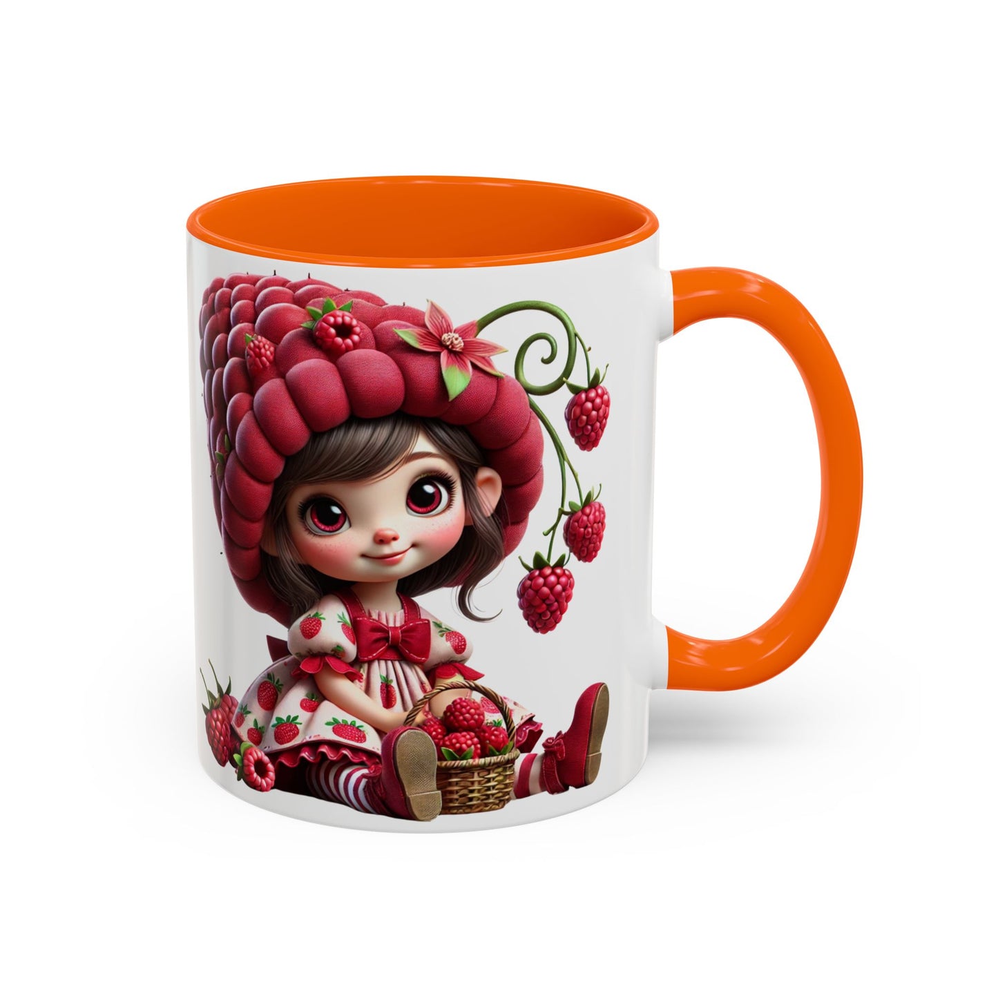 Whimsical Berry Girl Coffee Mug - Perfect for Berry Lovers!