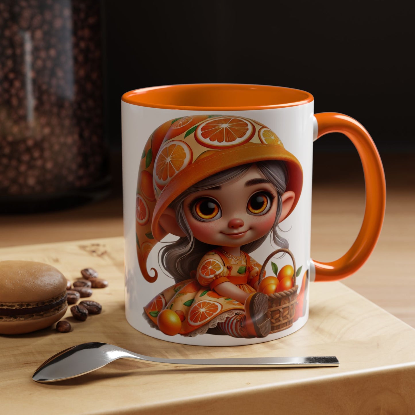 Cute Orange Harvest Coffee Mug - Charming 11 & 15oz Mug for Gardeners and Citrus Lovers