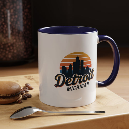 Detroit Skyline Coffee Mug - Perfect for Home, Gifts, Office Decor, Travel, Sunsets