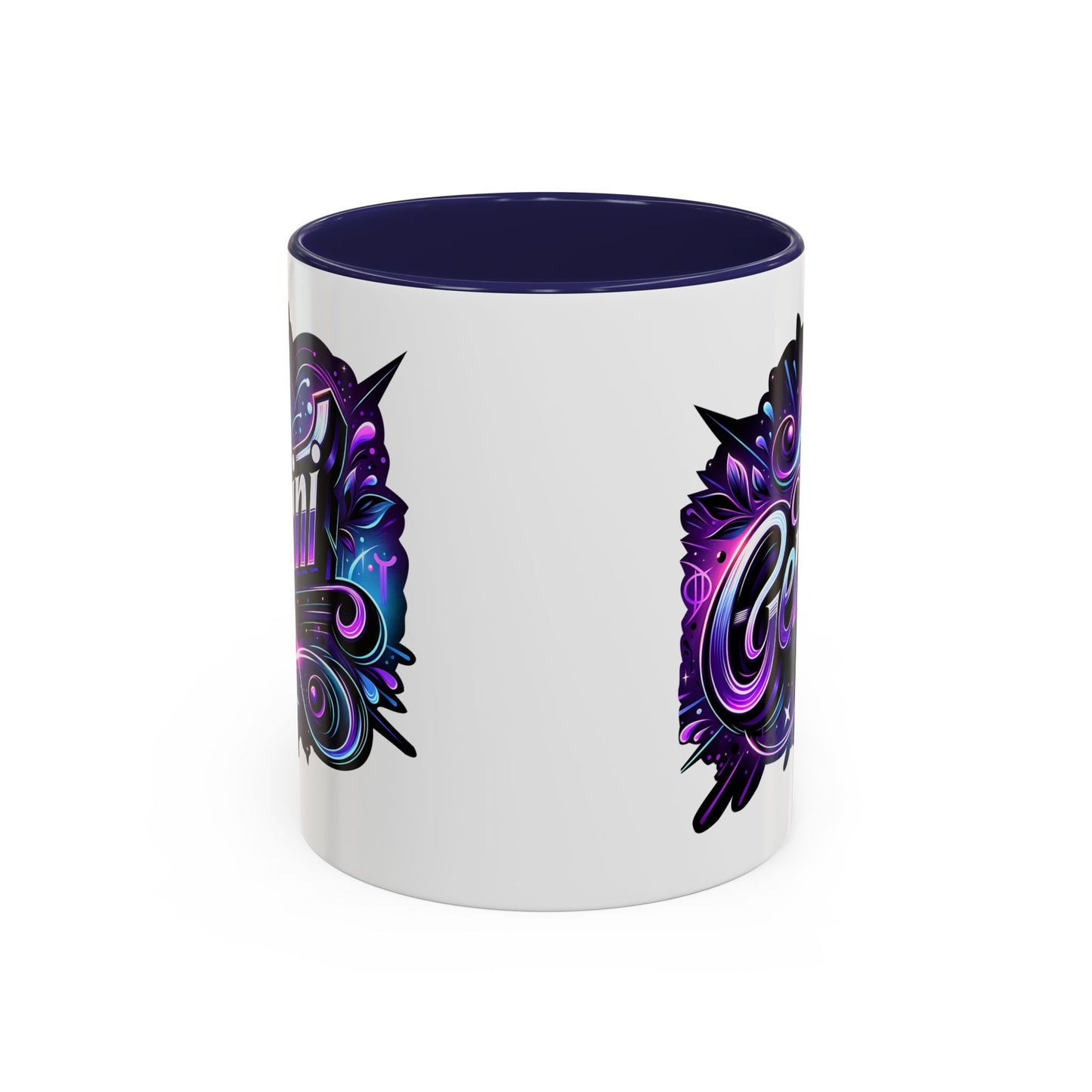 Gemini Accent Coffee Mug - Colorful Astrology Mug, Horoscope Gift, Zodiac Lover's Mug, Unique Coffee Cup, Personalised Birthday Gift