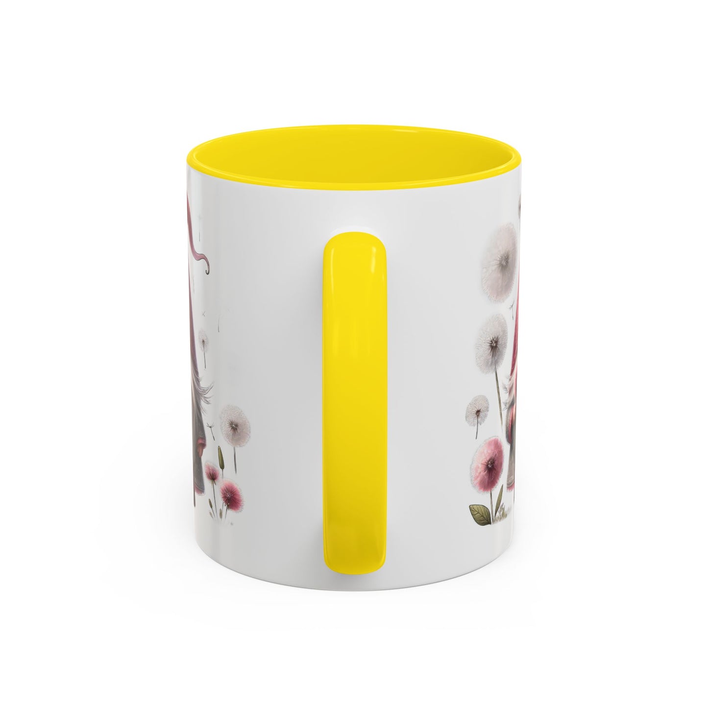 Whimsical Gnome Coffee Mug, Cute Coffee Cups for Home, Unique Gift for Gnome Lovers, Floral Gnome Mug for Birthdays, Spring Décor