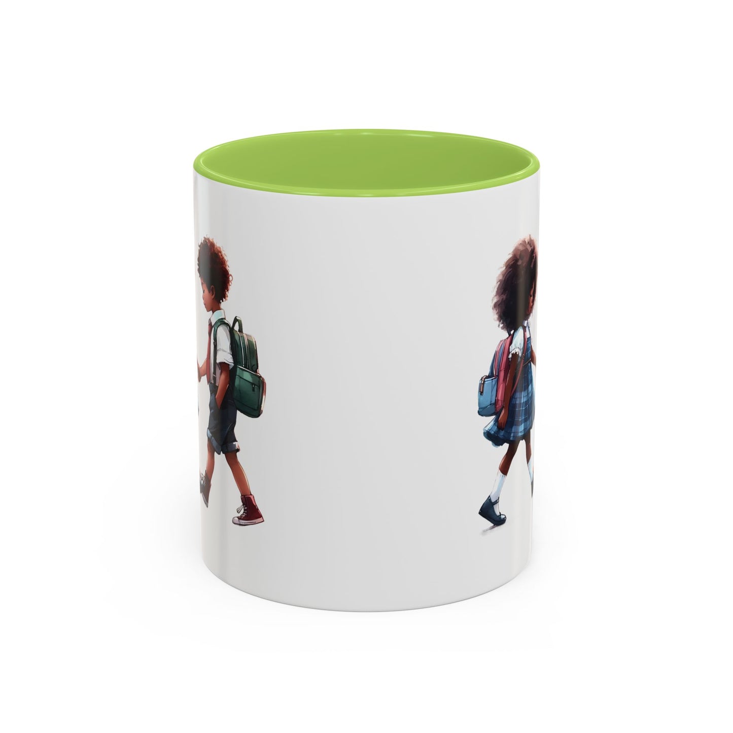 Heartwarming Kids Friendship Coffee Mug, Cute Kid Artwork Mug, Back to School Gift, Family Gift, Coffee Lover Gift