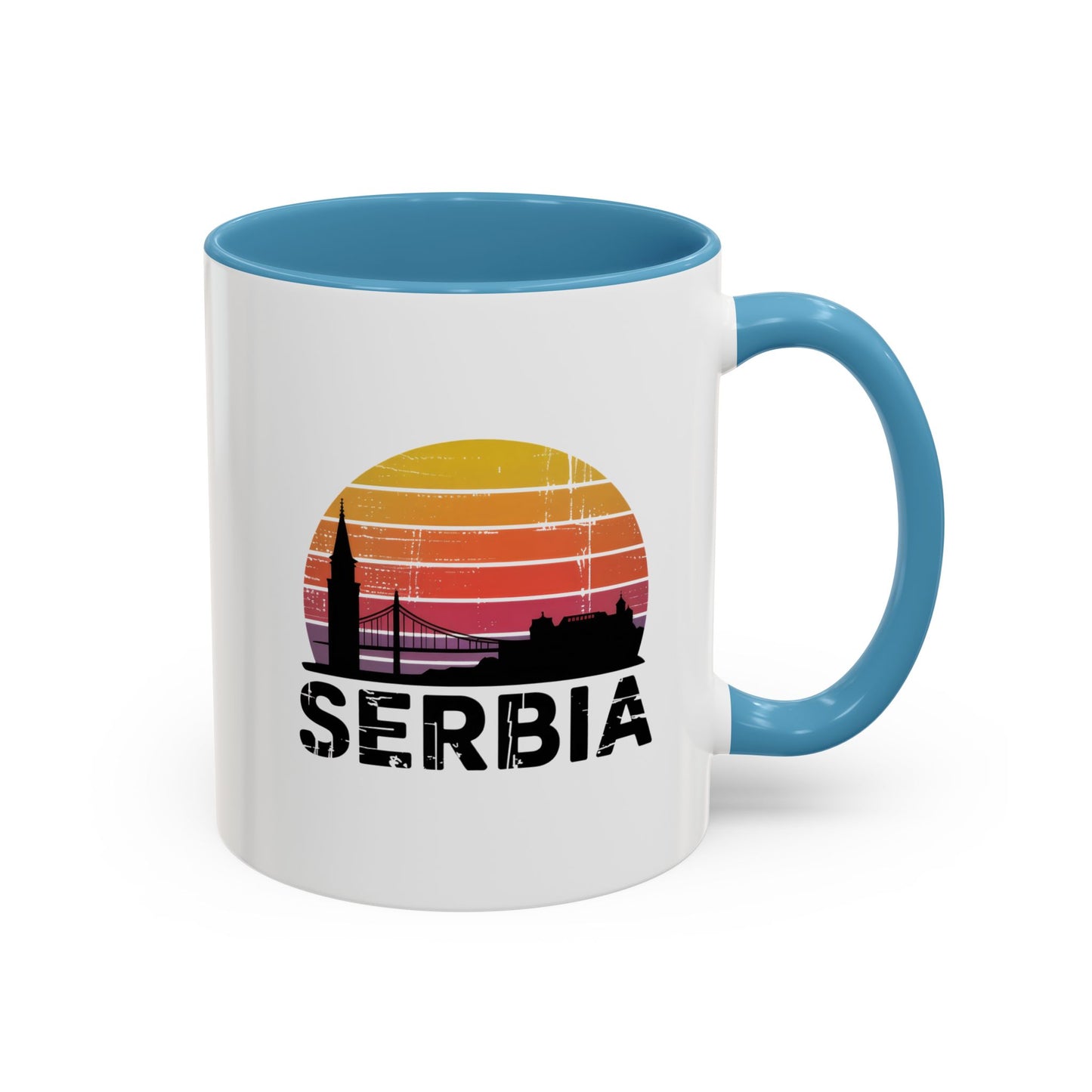Serbia Sunset Accent Coffee Mug - Perfect for Travel Lovers, Gift for Friends or Family, Great for Home/Office Decor, Unique Souvenir