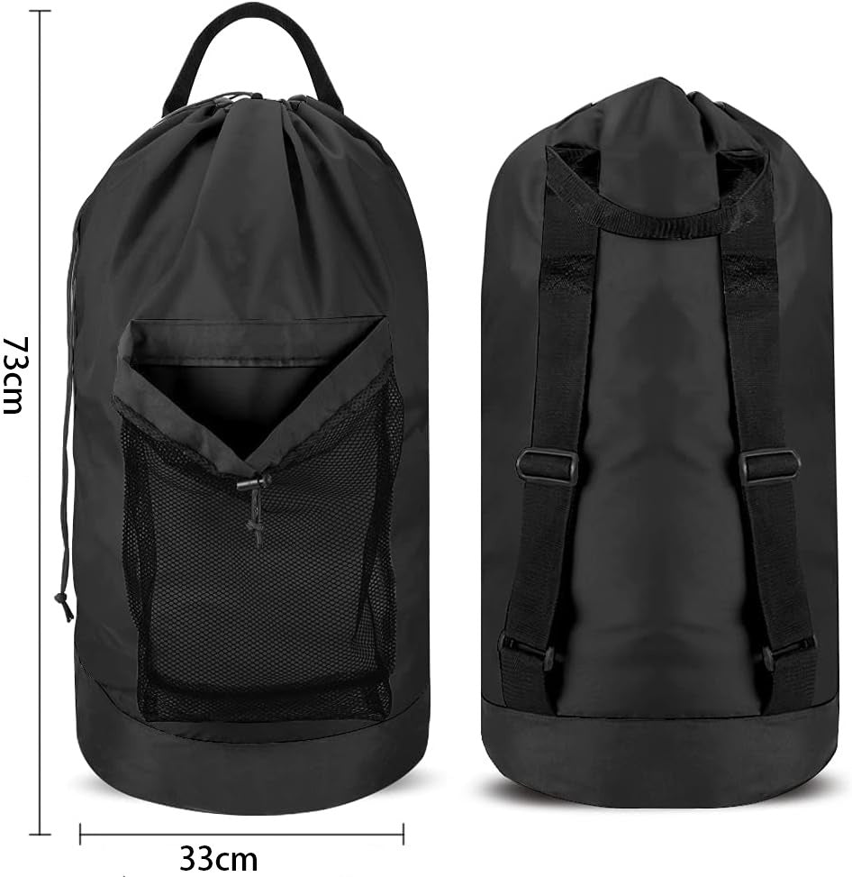 Sand-free Waterproof Oxford Cloth Drawstring Large Capacity Foldable Double-shoulder Travel Laundry Carrier JFA UNIjuntos Entreprise