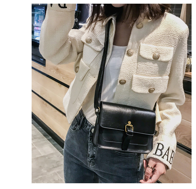 Vintage Women Flap Fashion Casual Leather Shoulder Bag