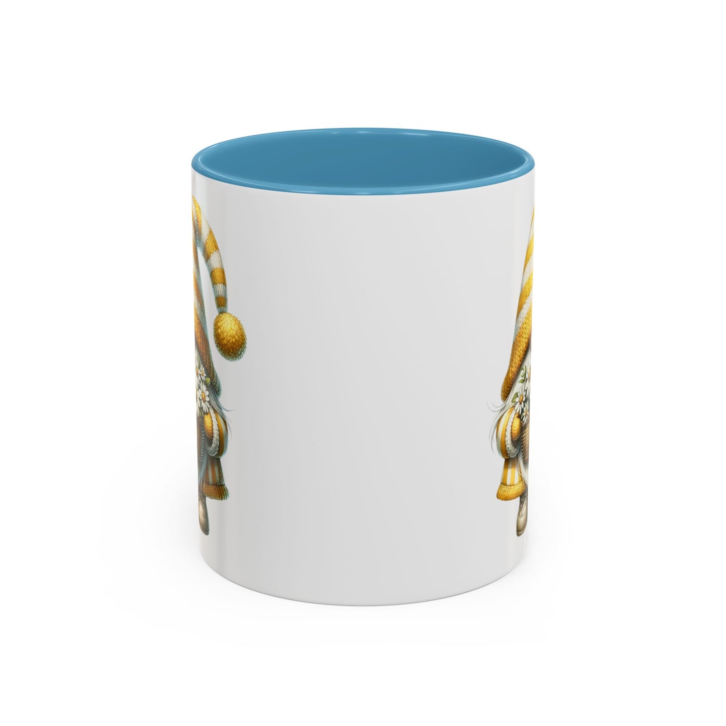 Cheerful Gnome Accent Mug - Perfect for Coffee Lovers, Housewarming Gifts, Spring Decor, Unique Mug Gift, Merry Moments