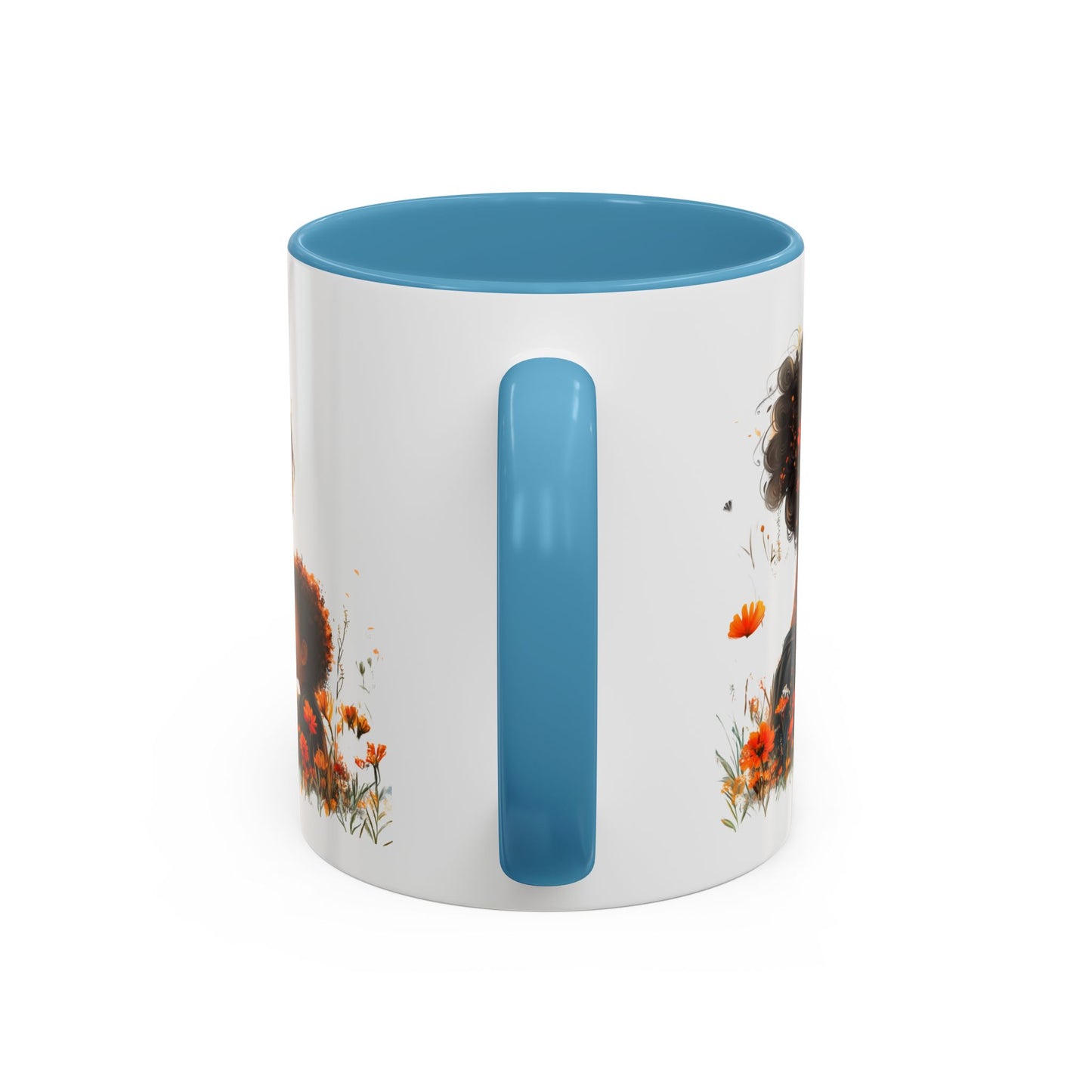 Floral Mom and Child Coffee Mug - Perfect Gift for Mother's Day, Family Moments, Tea Lover, Floral Decor, Kitchenware