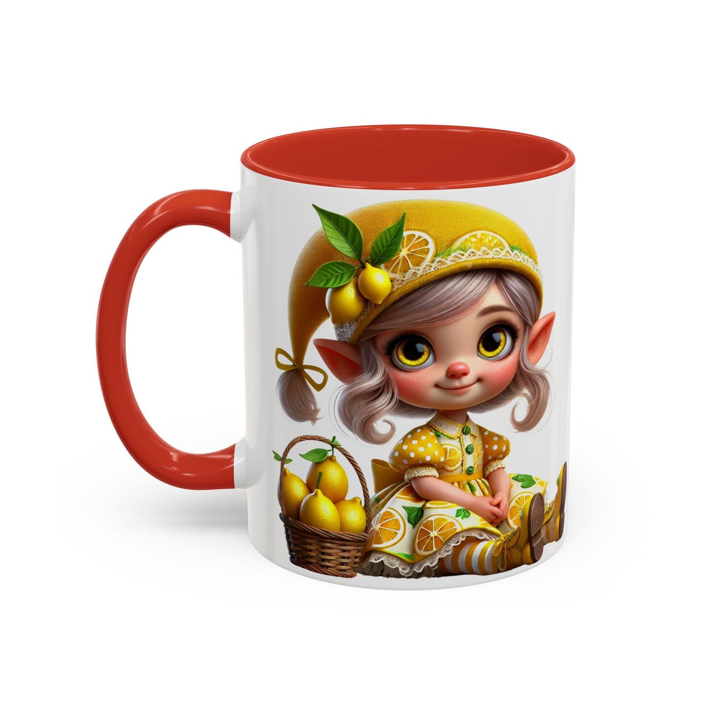 Whimsical Lemon Elf Coffee Mug - Perfect Gift for Spring & Summer