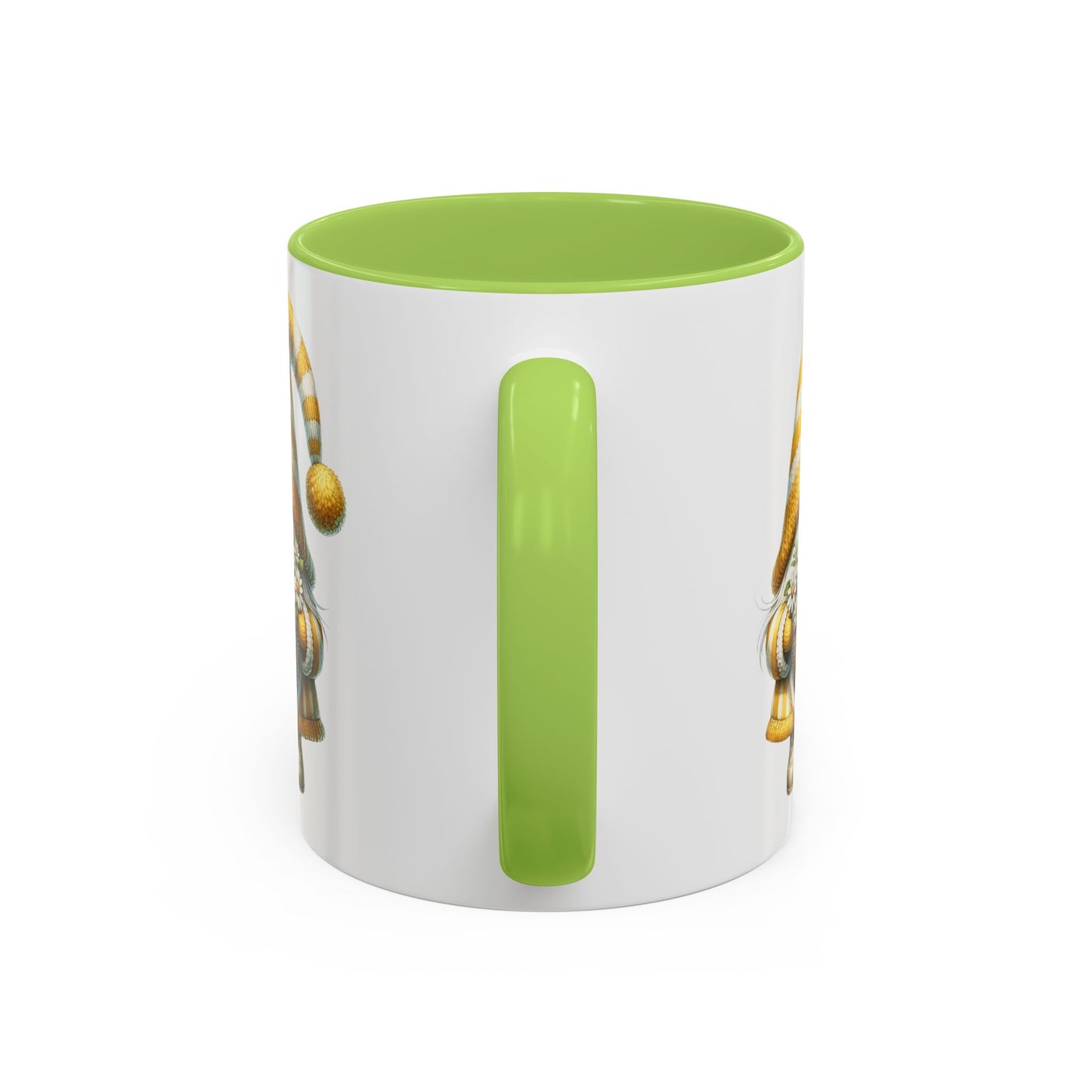 Cheerful Gnome Accent Mug - Perfect for Coffee Lovers, Housewarming Gifts, Spring Decor, Unique Mug Gift, Merry Moments