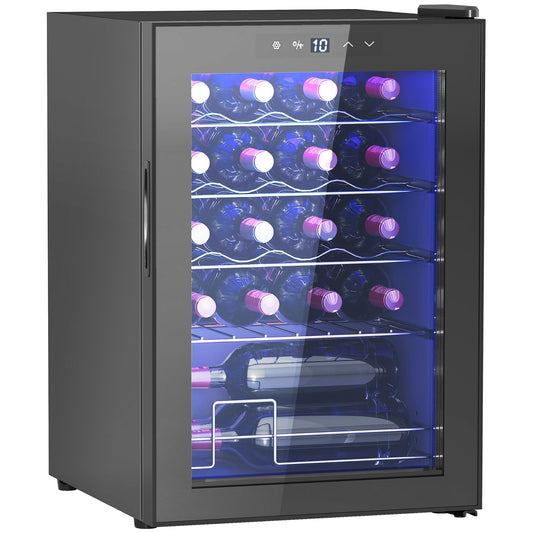 20 Bottle 5-18℃ Countertop Wine Fridge - Black-0