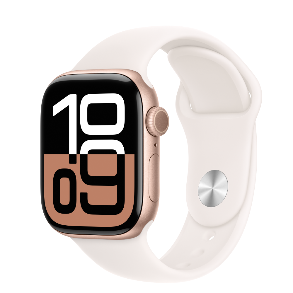 Apple Watch S10 GPS 42mm rosegold alumíniumtok, rose sport M/L (APPLE-MWWJ3QH)-0