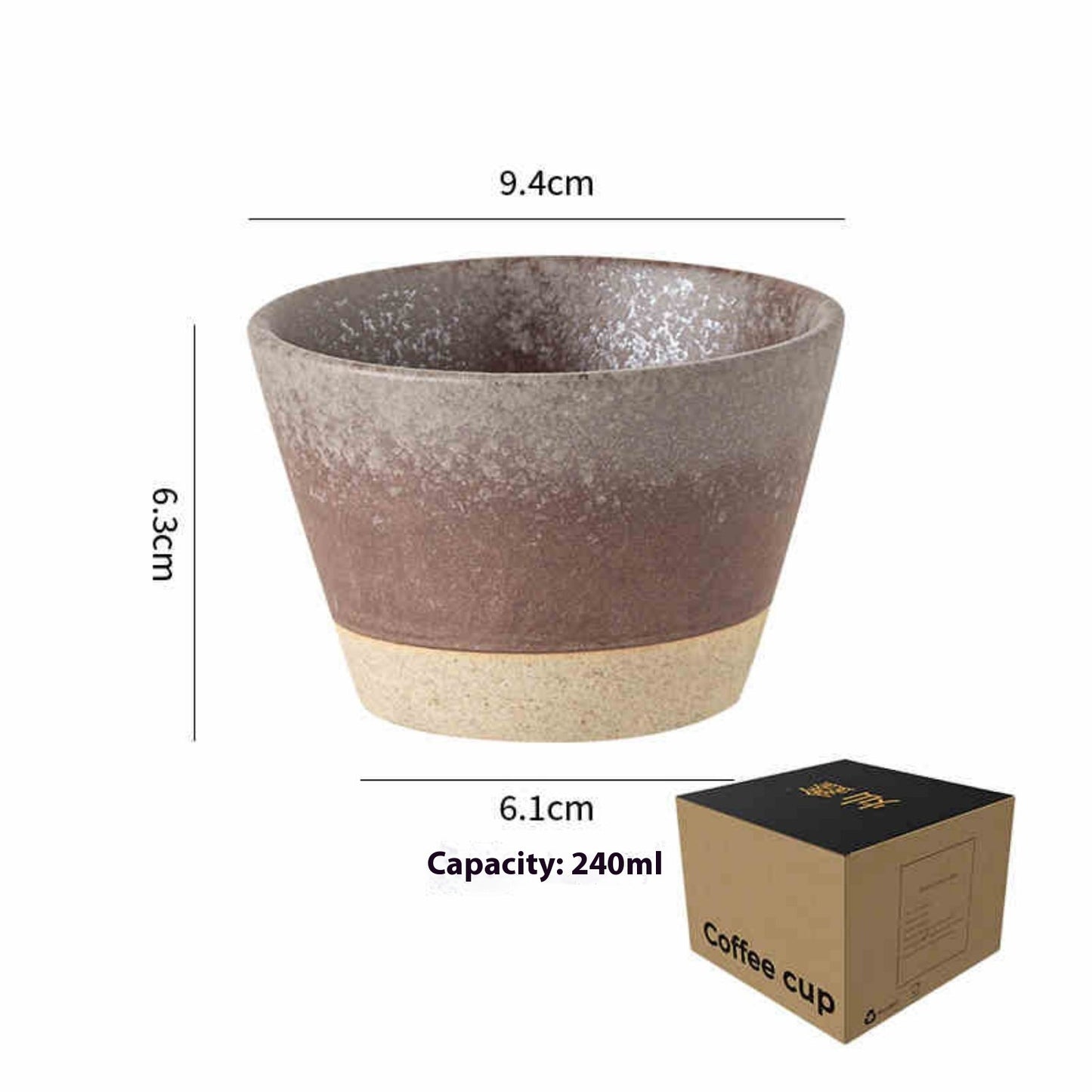 Ceramic Coffee Cup Nordic Retro