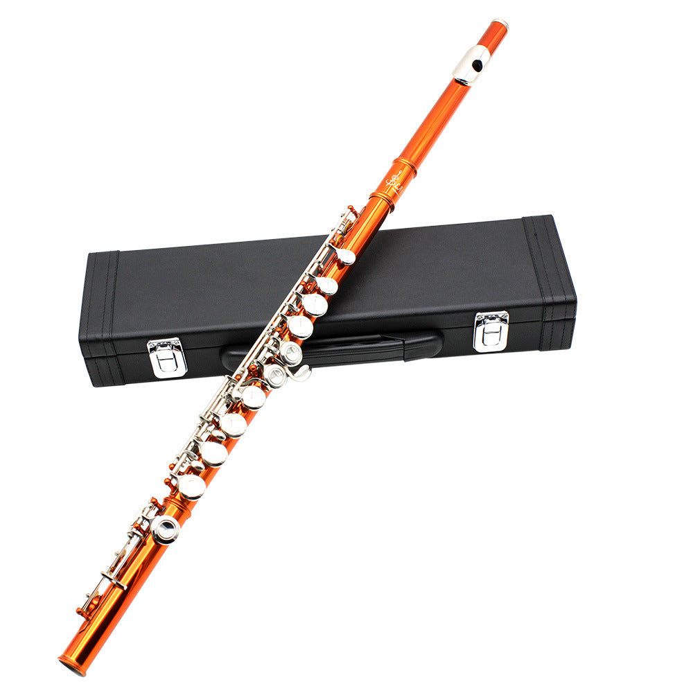 Flute 16 Holes Flute C Key White Copper Tube Body Leather Box Suitable For Beginners Grading Performance