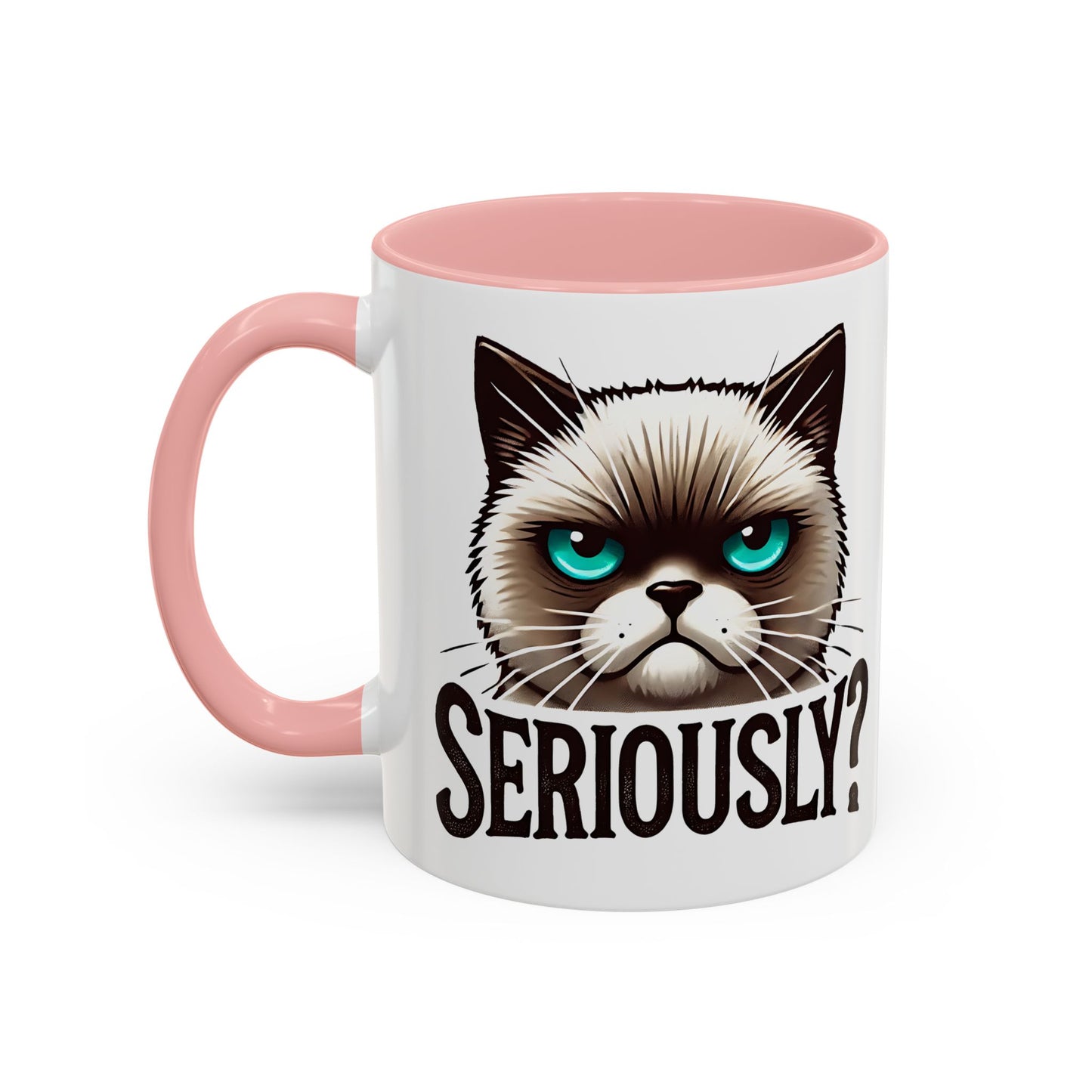 Funny Cat Accent Coffee Mug | Gift for Cat Lovers | Unique Ceramic Mug | Quirky Kitchen Decor | Humor Mug | Cat Person Gift