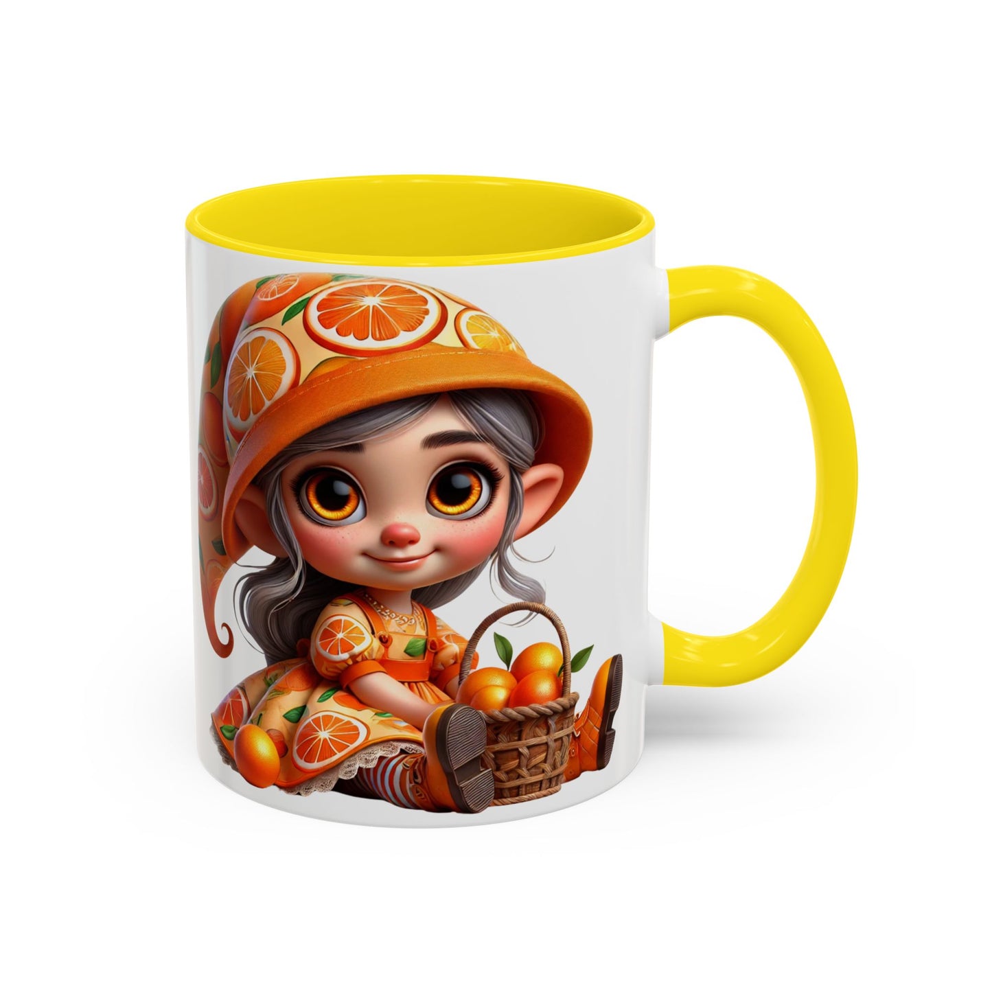 Cute Orange Harvest Coffee Mug - Charming 11 & 15oz Mug for Gardeners and Citrus Lovers