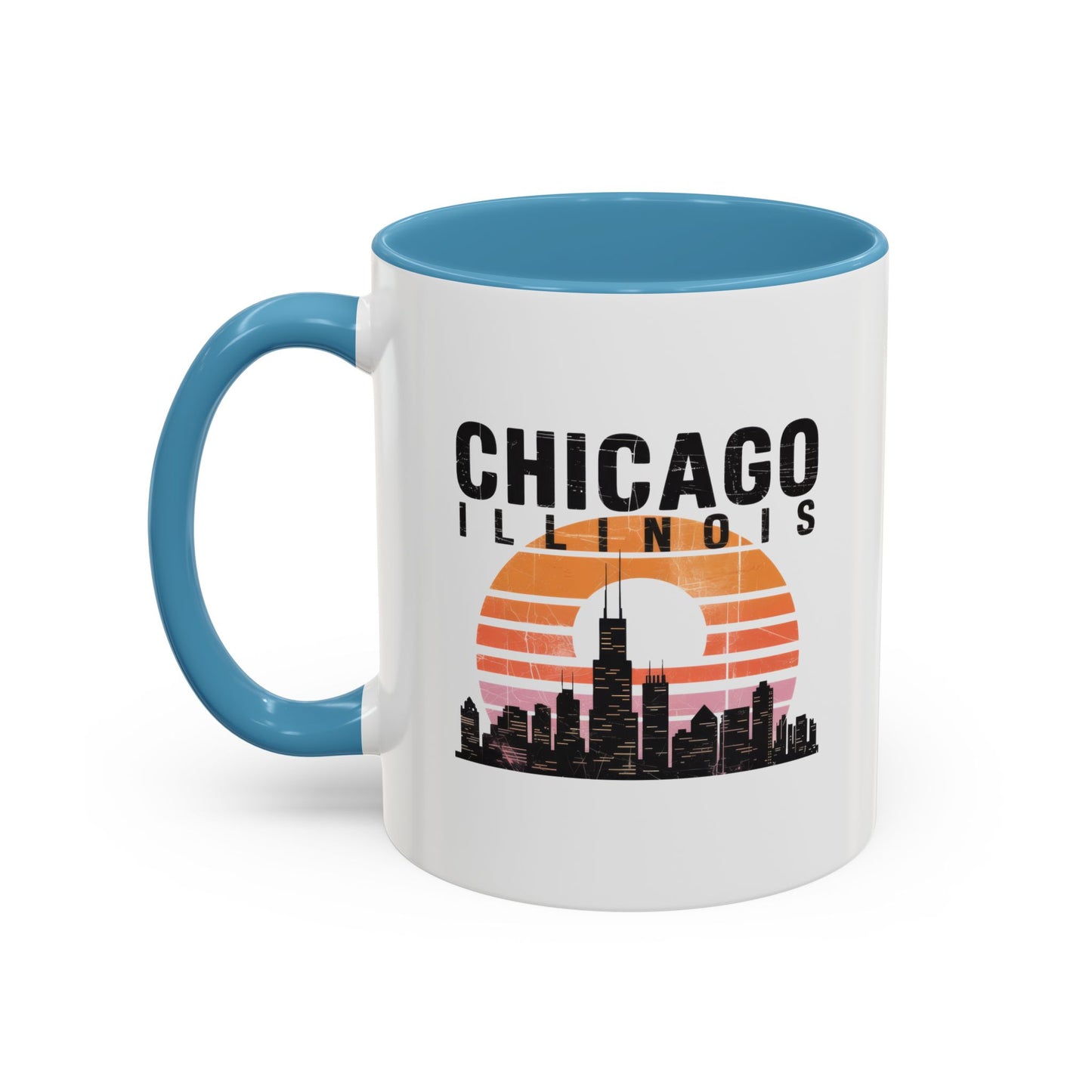 Chicago Skyline Accent Coffee Mug | Perfect Gift for Coffee Lovers, City Souvenir, Home Décor, Travel Memento, Chicago Enthusiasts