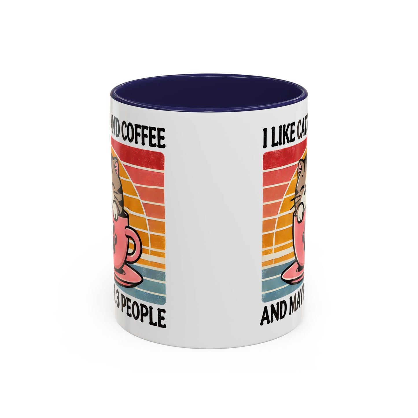 Cute Cat Coffee Mug, Cat Lover Gift, Coffee Lover Mug, Fun Pet Mug, Pet Owner Gifts