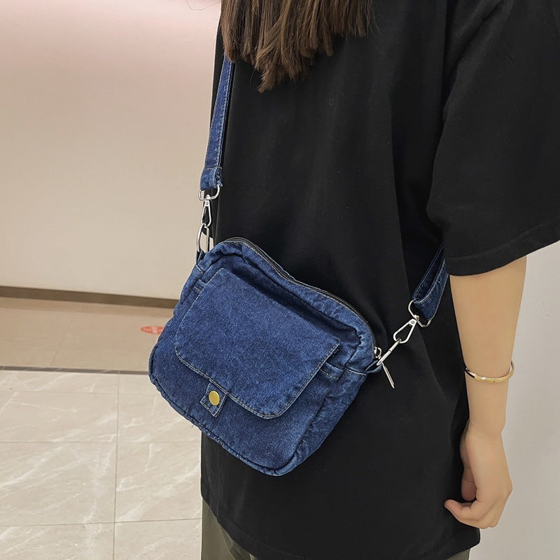 Fashion Personality Girl Denim Small Square Bag