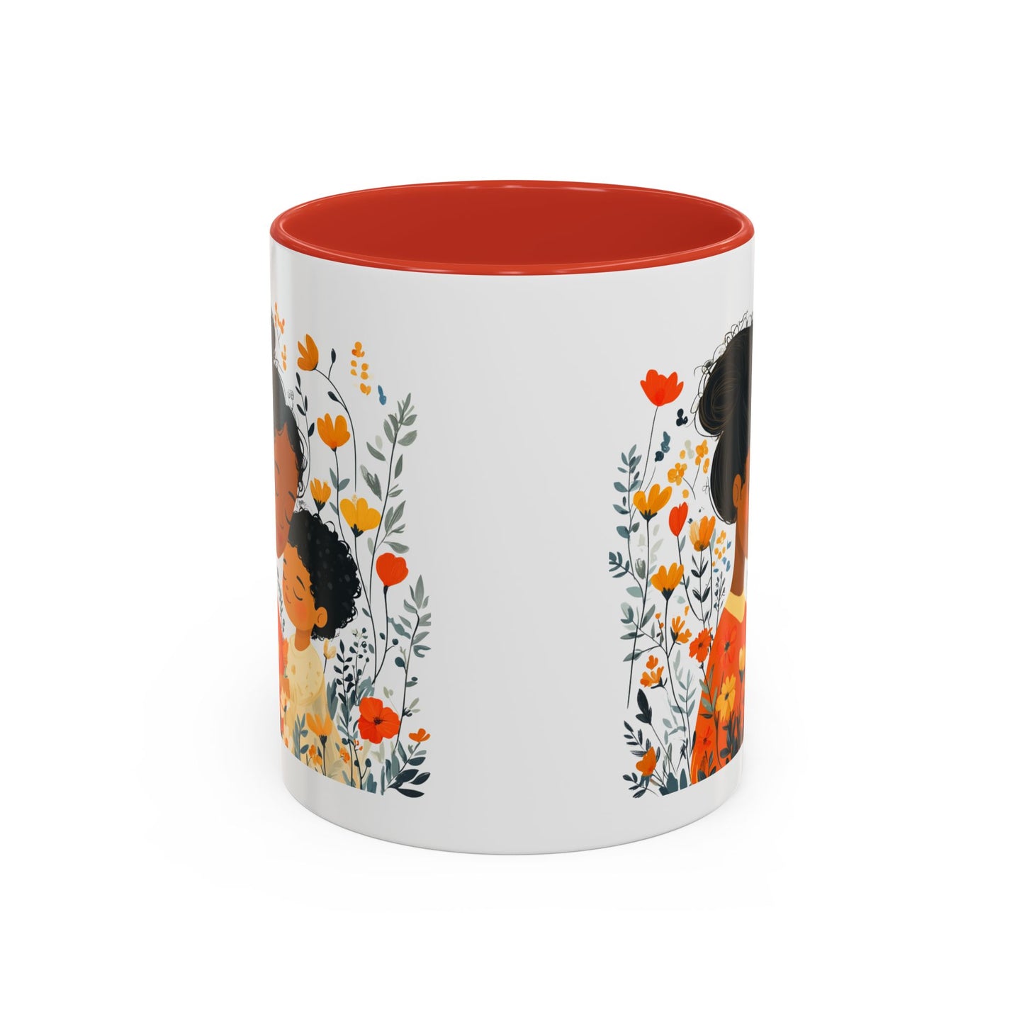 Floral Mama & Child Coffee Mug - Perfect for Mother's Day, Gift for Mom, Family Time, Cute Drinkware, Wellness, Friendship