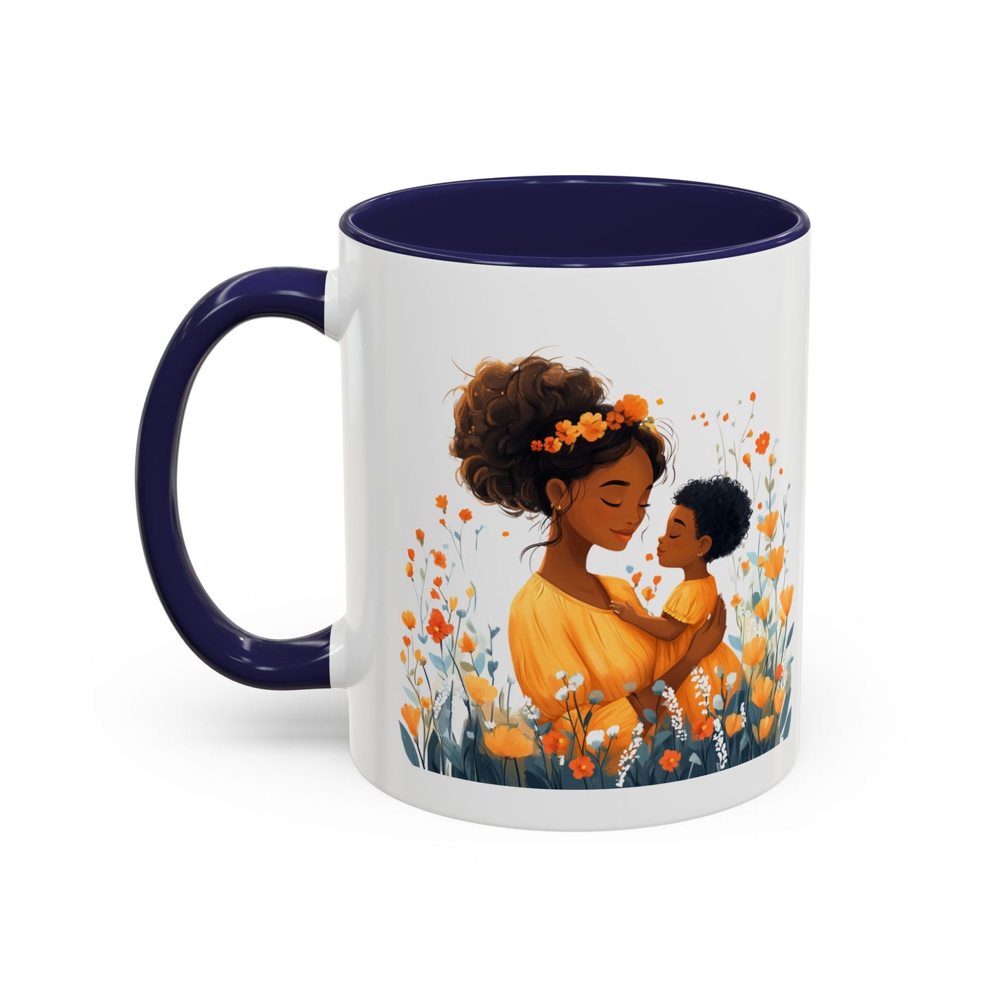 Blooming Love Mug: Floral Mom & Child Design, Perfect for Mothers Day, Family Gifts, Cozy Mornings, Tea Lovers, Coffee Time