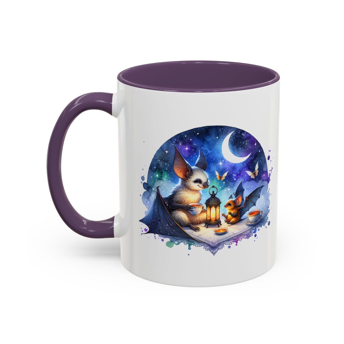 Whimsical Nighttime Coffee Mug: Enchanting Animal Design for Cozy Moments, Gift for Animal Lovers, Unique Home Decor, Special Occasions