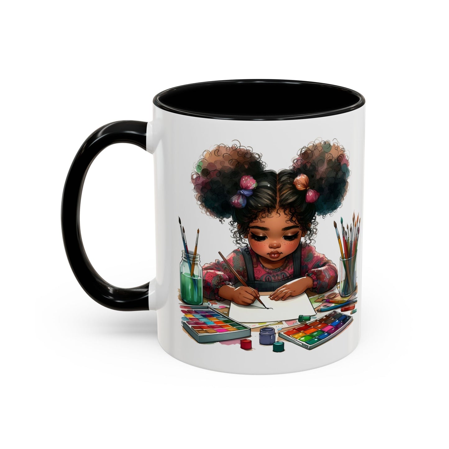 Creative Kids Coffee Mug, Art Mug, Colorful Mug, Cute Kids Mug, Gift for Artists, Unique Drinkware
